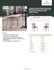 Lancaster Table & Seating 164CMLCVBGKD Specsheet