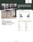 Lancaster Table & Seating 164CMLCVBKKD Specsheet