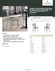 Lancaster Table & Seating 164CMLCVDGAS Specsheet