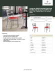 Lancaster Table & Seating 164CMLCVRDKD Specsheet