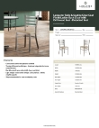 Lancaster Table & Seating 164CMLCWDWKD Specsheet