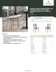 Lancaster Table & Seating 164CMLCWMHKD Specsheet