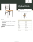 Lancaster Table & Seating 164CMLCWNTAS Specsheet