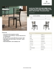 Lancaster Table & Seating 164CMLDWBKKD Specsheet Lancaster Table & Seating 164CMLDWBKKD Specsheet