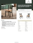 Lancaster Table & Seating 164CMLDWCHAS Specsheet