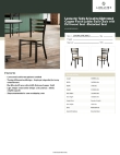 Lancaster Table & Seating 164CMLDWDWKD Specsheet Lancaster Table & Seating 164CMLDWDWKD Specsheet