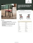 Lancaster Table & Seating 164CMLDWMHKD Specsheet Lancaster Table & Seating 164CMLDWMHKD Specsheet