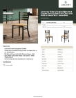 Lancaster Table & Seating 164CMLDWNTAS Specsheet Lancaster Table & Seating 164CMLDWNTAS Specsheet