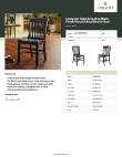 Lancaster Table & Seating 164CSCHLBLK Specsheet
