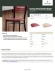 Lancaster Table & Seating 164CUSHMLMHN Specsheet