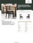 Lancaster Table & Seating 164CWLBVDBKD Specsheet