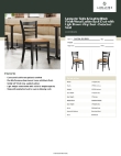 Lancaster Table & Seating 164CWLBVLBKD Specsheet