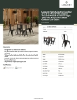 Lancaster Table & Seating 164D2848WABK Specsheet Lancaster Table & Seating 164D2848WABK Specsheet