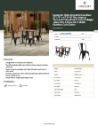 Lancaster Table & Seating 164D2848YOBK Specsheet Lancaster Table & Seating 164D2848YOBK Specsheet