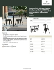Lancaster Table & Seating 164D28SLZBK Specsheet
