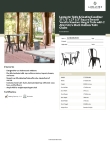 Lancaster Table & Seating 164D28SVEBK Specsheet