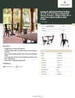 Lancaster Table & Seating 164D28SWABK Specsheet