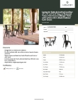Lancaster Table & Seating 164D28SYOBK Specsheet