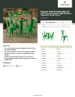 Lancaster Table & Seating 164D30RNDGRN Specsheet