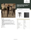 Lancaster Table & Seating 164DA2424CPD Specsheet