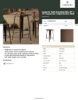 Lancaster Table & Seating 164RB242CPR Specsheet