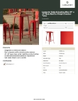 Lancaster Table & Seating 164RB242RED Specsheet