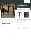 Lancaster Table & Seating 164RB323BKD Specsheet