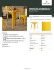 Lancaster Table & Seating 164RD242YEL Specsheet