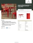 Lancaster Table & Seating 164RD304RED Specsheet