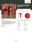 Lancaster Table & Seating 164RD30RRED Specsheet Lancaster Table & Seating 164RD30RRED Specsheet