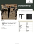 Lancaster Table & Seating 164RD323BLK Specsheet