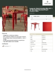 Lancaster Table & Seating 164RD323RED Specsheet