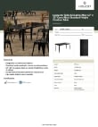 Lancaster Table & Seating 164RD326BLK Specsheet