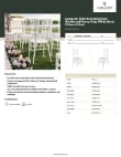 Lancaster Table & Seating 164REINCHVRWHT Specsheet