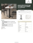 Lancaster Table & Seating 164S2430XWHM Specsheet