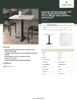 Lancaster Table & Seating 164S3030XWHM Specsheet