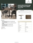 Lancaster Table & Seating 164S30422XDW Specsheet