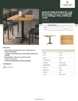 Lancaster Table & Seating 164S30422XMP Specsheet