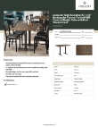 Lancaster Table & Seating 164S304852DW Specsheet