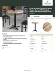 Lancaster Table & Seating 164S30RXBAW Specsheet