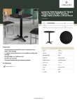 Lancaster Table & Seating 164S30RXBLK Specsheet Lancaster Table & Seating 164S30RXBLK Specsheet