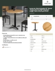 Lancaster Table & Seating 164S30RXMPL Specsheet