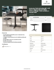 Lancaster Table & Seating 164S3636XBLK Specsheet