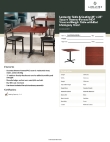 Lancaster Table & Seating 164S3636XRMH Specsheet