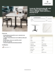 Lancaster Table & Seating 164S3636XWHM Specsheet