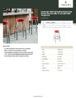 Lancaster Table & Seating 164STLCSWVRD Specsheet