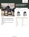 Lancaster Table & Seating 164WHCKDBK Specsheet