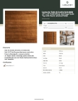 Lancaster Table & Seating 3492424ANTWA Specsheet