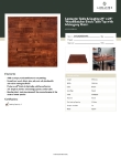 Lancaster Table & Seating 3492424BBMAH Specsheet