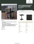 Lancaster Table & Seating 3492424CLG30 Specsheet Lancaster Table & Seating 3492424CLG30 Specsheet